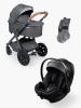 Набор из 3 предметов «MOMMER PRO: КОЛЯСКА 3 В 1» Dark grey