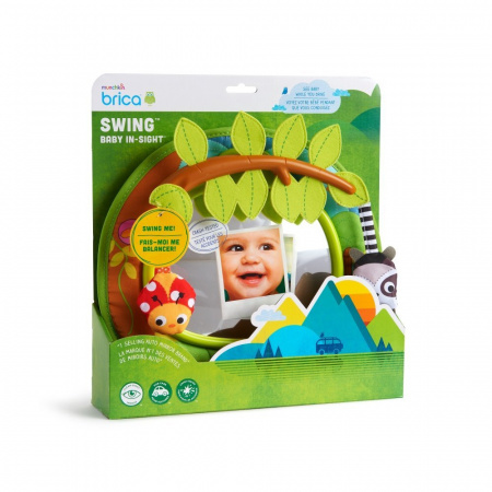 Зеркало контроля за ребёнком в автомобиле Brica Munchkin Swing!™ Baby In-Sight® Mirror
