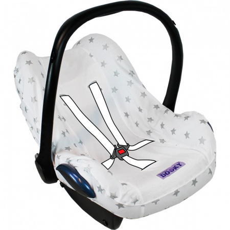 Чехол в автокресло Xplorys DOOKY Seat cover 0+ Silver Stars
