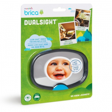 Зеркало контроля за ребёнком в автомобиле Brica munchkin Dual Sight™ Mirror