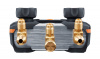 Testo 550s Комплект 3 с заправочными шлангами - Умный цифровой манометрический коллектор, смарт-зонды зажимы температуры и набор из трёх заправочных шлангов