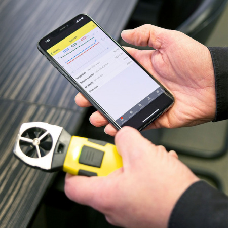Анемометр Trotec BA16WP Bluetooth appSensor с крыльчаткой