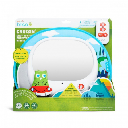 Волшебное зеркало контроля за ребёнком в автомобиле Brica munchkin Cruisin’™ Baby In-Sight® Mirror