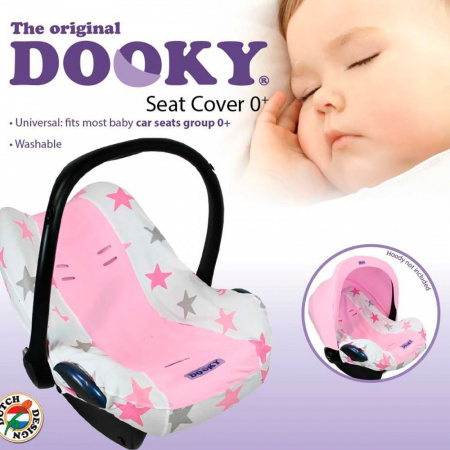 Чехол в автокресло Xplorys DOOKY Seat cover 0+ Pink Stars