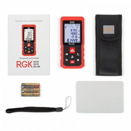 Лазерный дальномер RGK DL100 (с поверкой)
