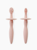 Набор силиконовых зубных щеток Light pink