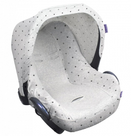 Чехол в автокресло Xplorys DOOKY Seat cover 0+ Grey Crowns