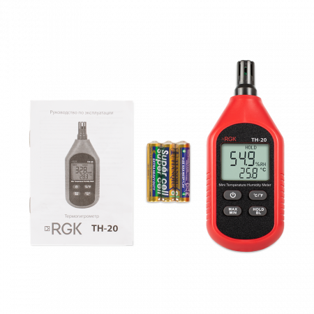 Термогигрометр RGK TH-20 с поверкой